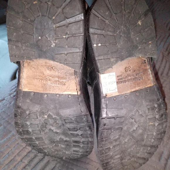 Fiorentini Baker Italy Black Leather Buckle Boots - Picture 10 of 16